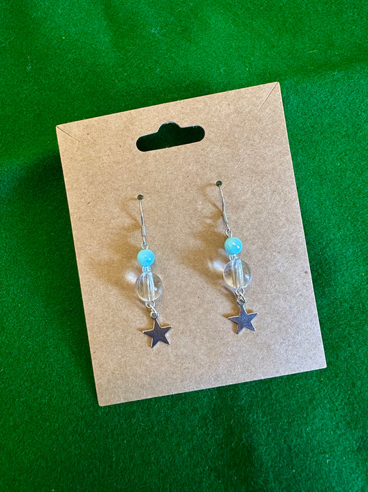 Silver Star Earrings