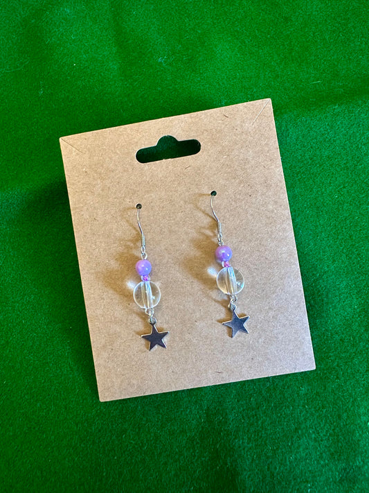 Silver Star Earrings