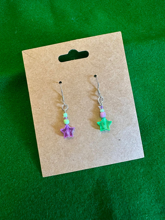 Mismatched Star Earrings