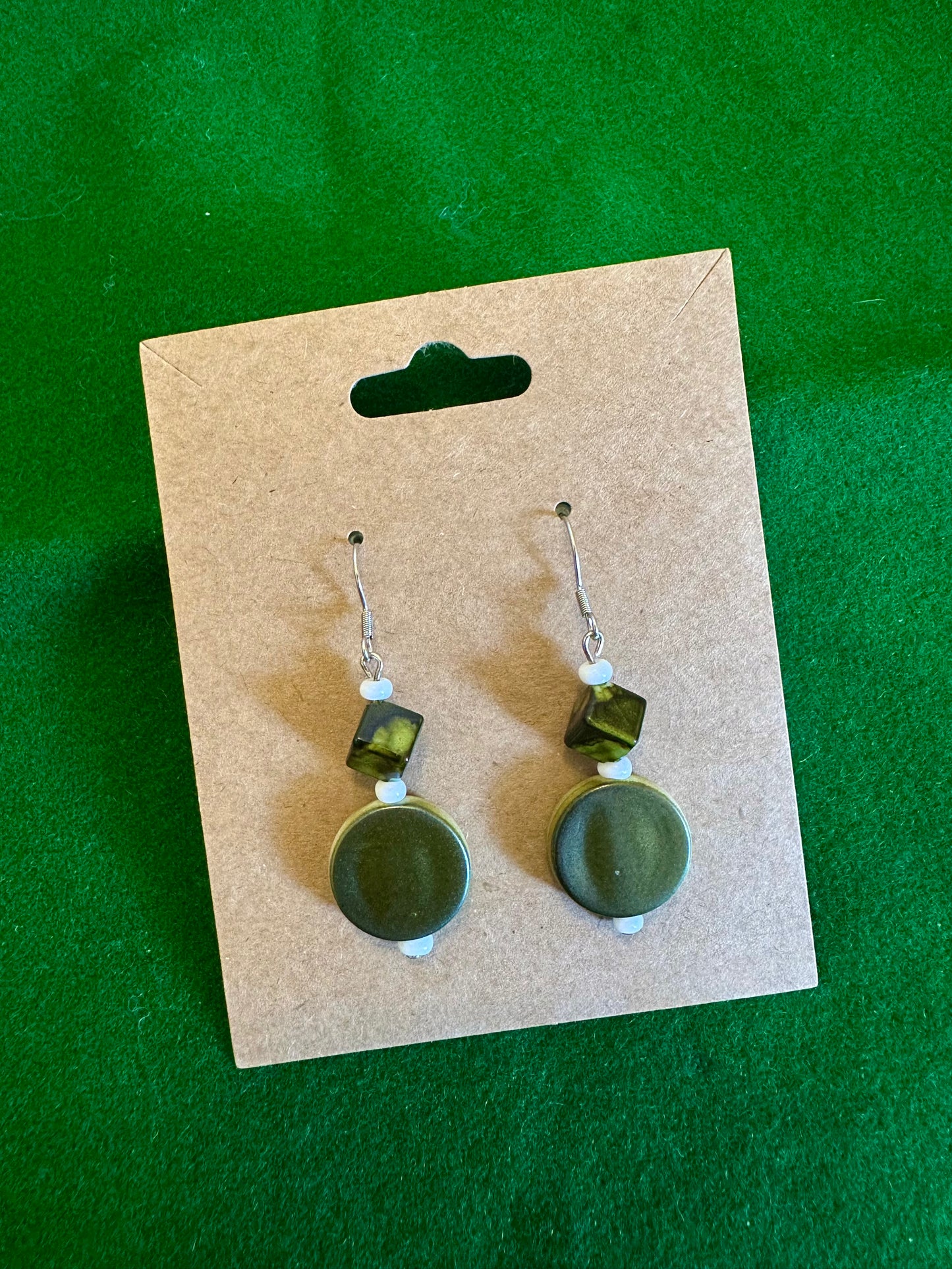 Green Earrings