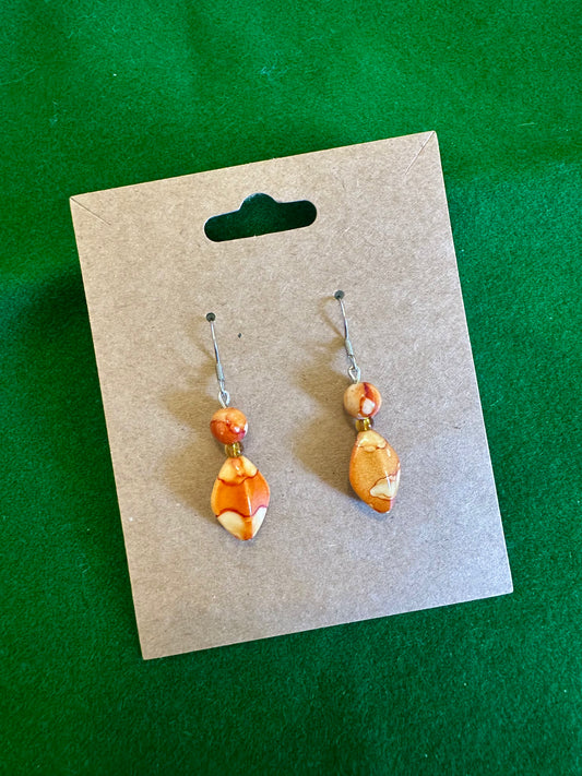 Orange Drop Earrings